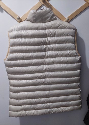 Bej Kadın Şişme Yelek Fermuarlı - Görsel 2