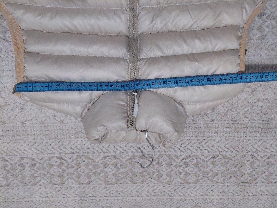 Bej Kadın Şişme Yelek Fermuarlı - Görsel 5