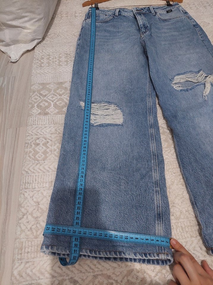 mavi jeans kadın koy pantolon - Görsel 3