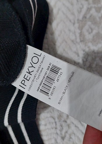 ipekyol Siyah Payetli Uzun Kollu Salaş Kadın Sweatshirt - Görsel 6