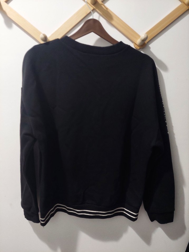 ipekyol Siyah Payetli Uzun Kollu Salaş Kadın Sweatshirt - Görsel 2