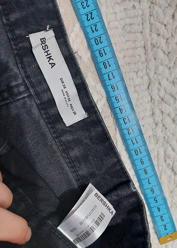 bershka Gri Bol Kesim Denim Pantolon - Görsel 7
