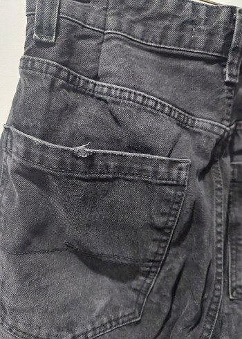 38 Beden bershka Gri Bol Kesim Denim Pantolon