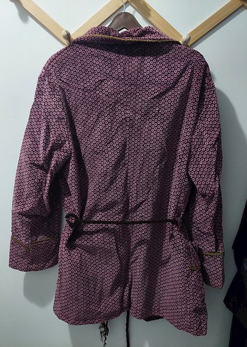 Bordo Desenli vintage röpteşambır - Görsel 2