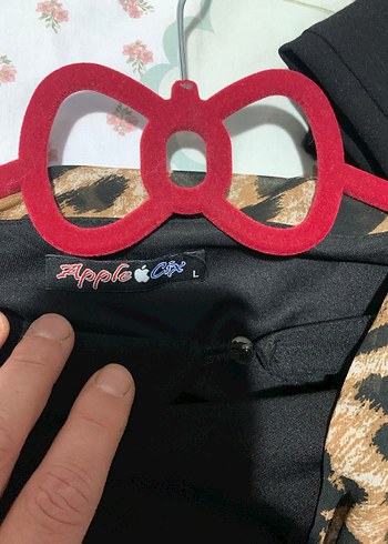 Kahverengi Leopar Desenli Uzun Bohem Elbise - Görsel 3