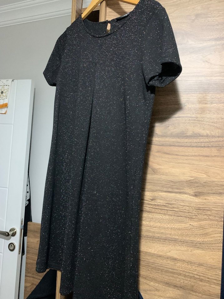 Kadın Parlak Simli Kumaş Pantolon - Görsel 3