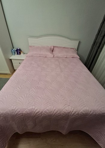 Bej Pastel Renkli Düz Yatak Örtüsü yastık 2 adet - Görsel 4