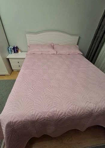 Bej Pastel Renkli Düz Yatak Örtüsü yastık 2 adet - Görsel 3