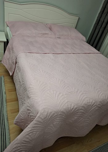 Bej Pastel Renkli Düz Yatak Örtüsü yastık 2 adet - Görsel 5