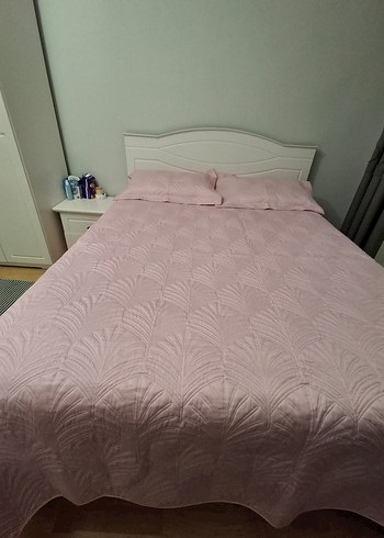 Bej Pastel Renkli Düz Yatak Örtüsü yastık 2 adet - Görsel 2