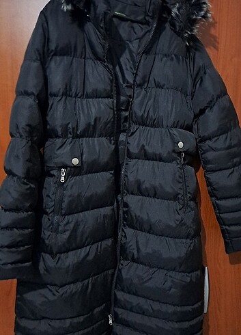 Siyah şişme mont