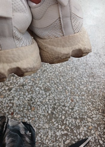 37 Beden beyaz Renk Beyaz Bağcıklı Stiletto Topuklu Spor Ayakkabı