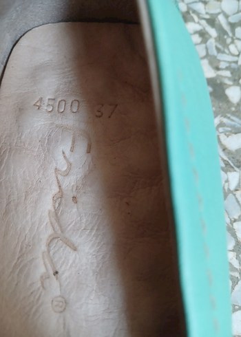 37 Beden turkuaz Renk Tokalı Turkuaz Kadın Dolgu Topuk Babet