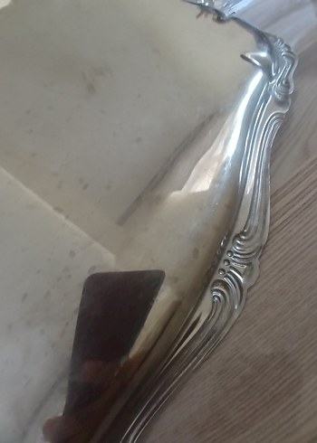 Beden Renk Parlak Bej Dekoratif Tepsi