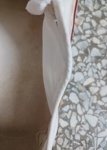 diğer Beden beyaz Renk erkek Beyaz Bağcıklı Minimalist Spor Ayakkabı