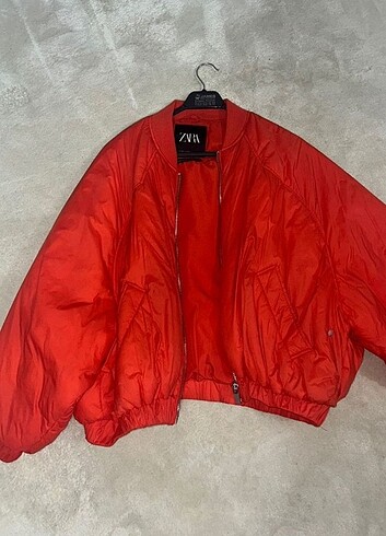 s Beden kırmızı Renk Zara bomber ceket