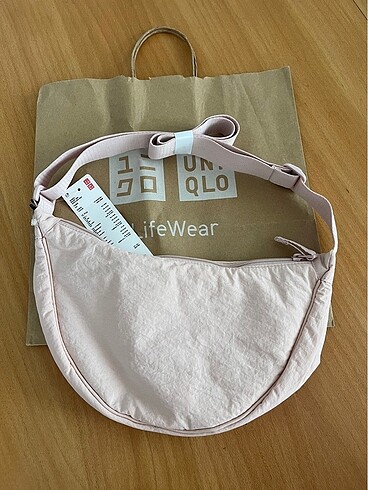 Uniqlo Round Pembe Çanta