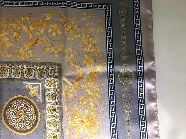 diğer Beden kahverengi Renk Etnik desenli şal