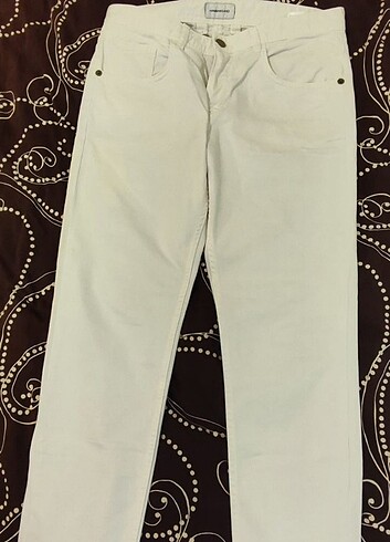 Hamaki-ho Beyaz Kot pantolon 