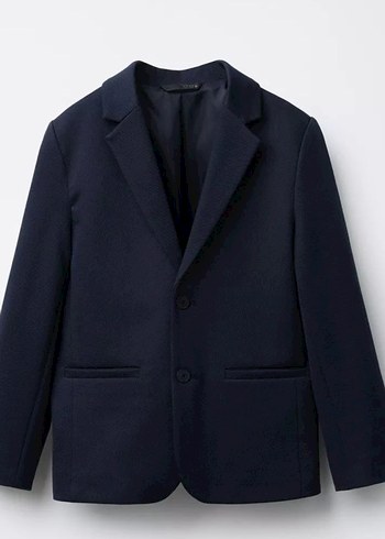 Zara lacivert Kadın Midi Blazer Ceket