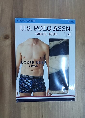 3 adet us Polo erkek boxer XL 