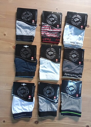 9 adet Paul Freddy erkek boxer XL beden 