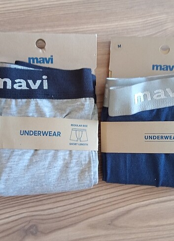 2 adet mavi erkek boxer M beden 