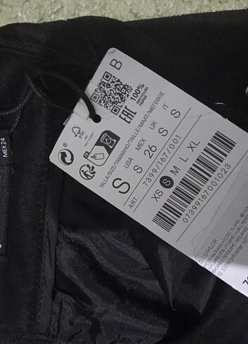 s Beden siyah Renk Stradivarius nubuk etek S beden