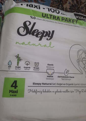 Sleepy Ultra Paket 82 Adet Bebek Bezi ve 100 Maxi Adet - Görsel 4