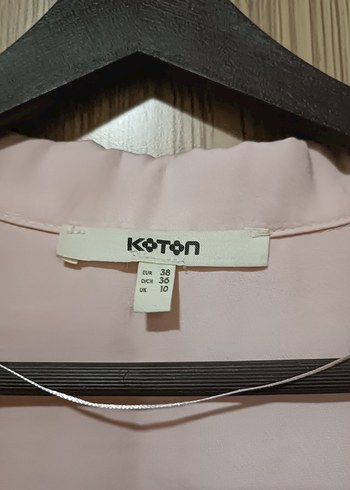 Pembe V Yaka Kadın Gömlek - Görsel 5