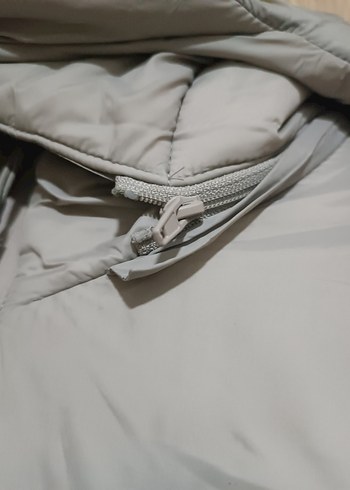 Gri Kadın Midi Kışlık Mont - Görsel 4