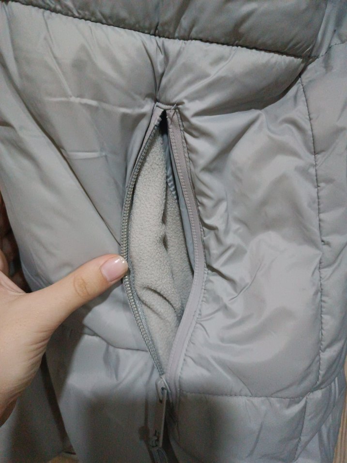 Gri Kadın Midi Kışlık Mont - Görsel 5