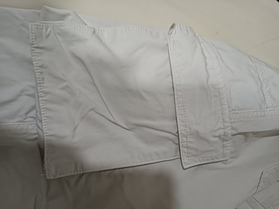 Cargo wide leg beyaz/taş pantalon - Görsel 5