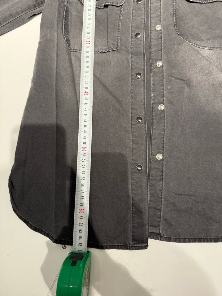 Siyah Düğmeli Kadın Denim Pantolon - Görsel 4