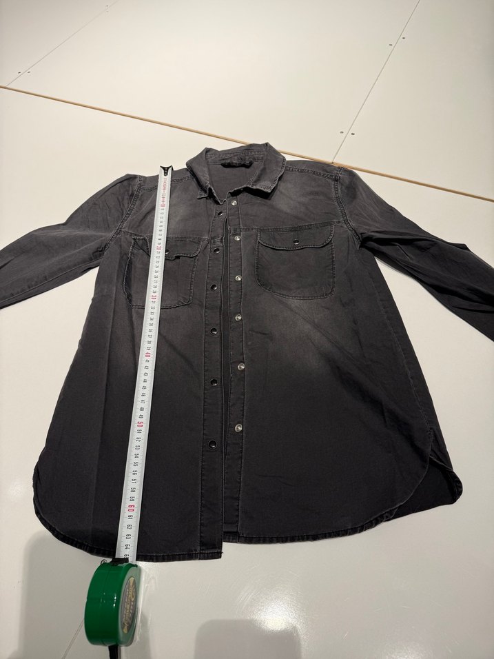 Siyah Düğmeli Kadın Denim Pantolon - Görsel 3