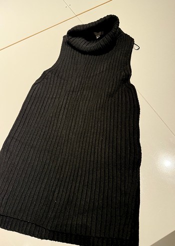 Kadın Siyah Triko Boğazlı Süveter - Görsel 6