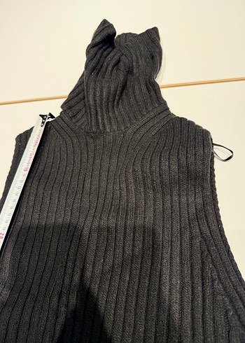 Kadın Siyah Triko Boğazlı Süveter - Görsel 3