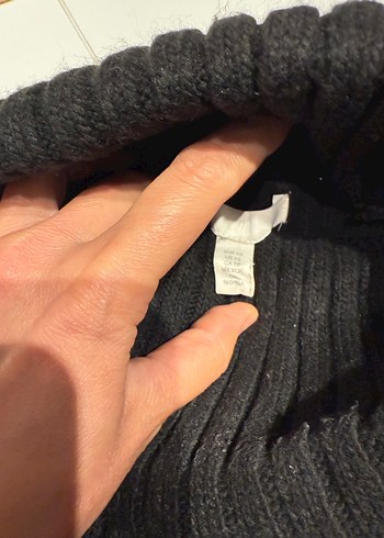 Kadın Siyah Triko Boğazlı Süveter - Görsel 5