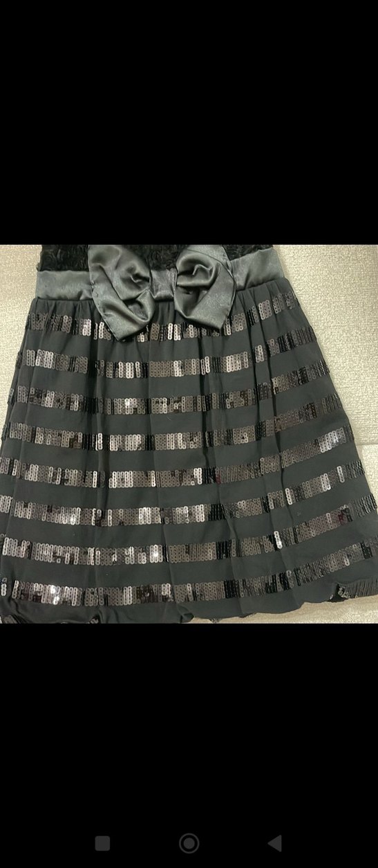 Kız Çocuk Siyah Fırfırlı Gotik Elbise - Görsel 3