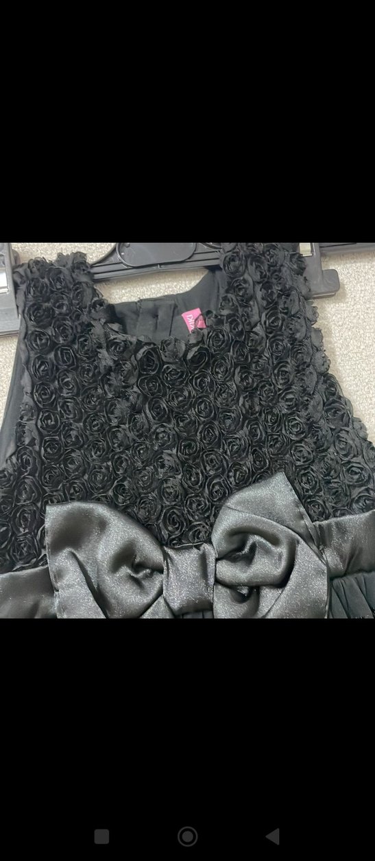 Kız Çocuk Siyah Fırfırlı Gotik Elbise - Görsel 2