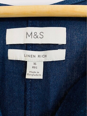 xl Beden lacivert Renk #marks&spencer#keten#günlük#elbise
