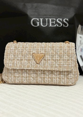 Beden ten rengi Renk Guess Zincir Detaylı Bej Kadın Çanta