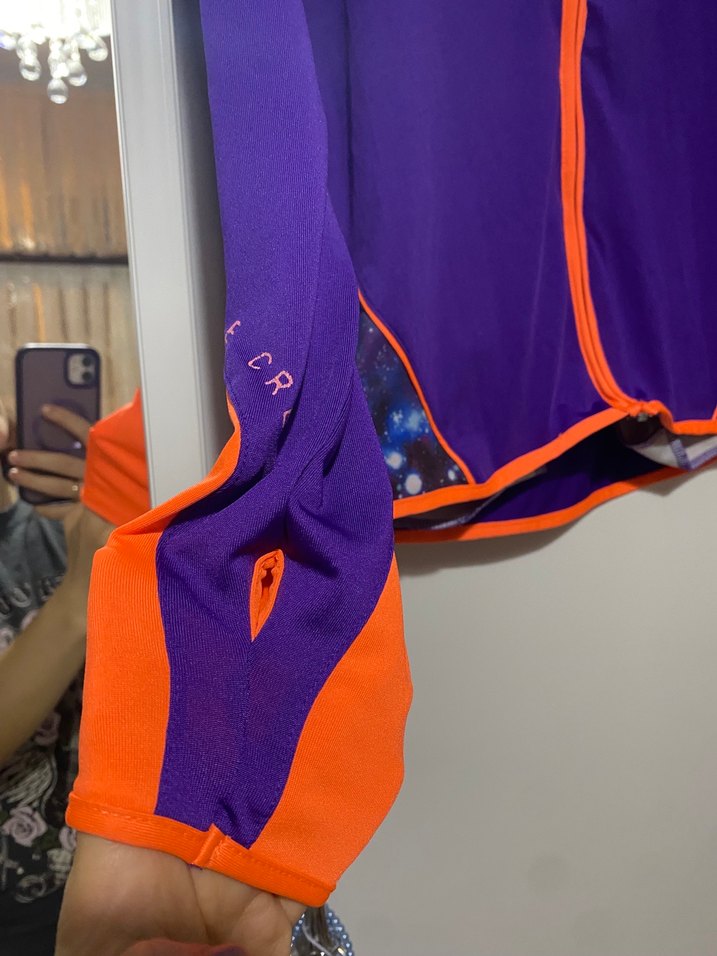 Mor Fermuarlı Spor Kadın Ceket - Görsel 2