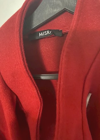 Kırmızı, Salaş Kesim Kadın Pelerin Kaşe - Görsel 3