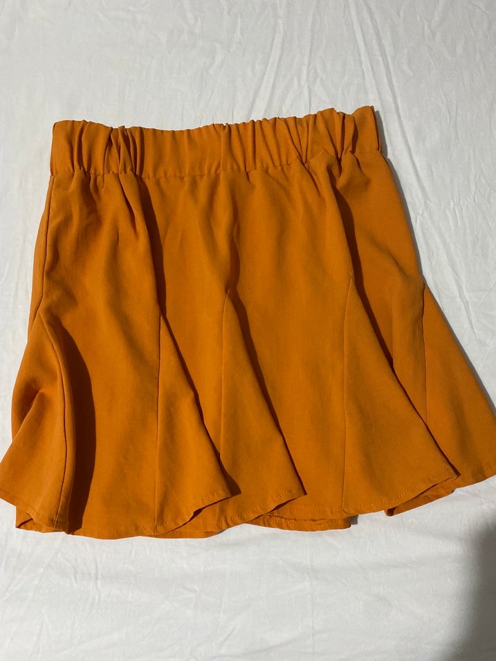 Turuncu Piliseli Salaş Etek - Görsel 2