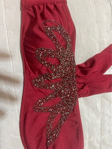 38 Beden Sunset bordo sıfır bikini üstü