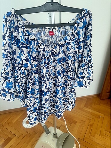 Yamamay (italyan) mavi-beyaz bluz