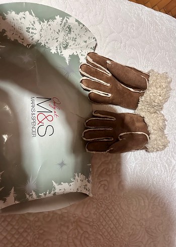 Marcs&spencer koyun yünü süet eldiven - Görsel 3