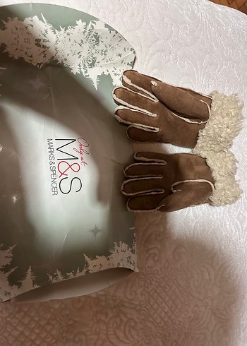 Marcs&spencer koyun yünü süet eldiven - Görsel 4