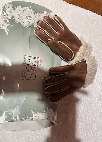 Marcs&spencer koyun yünü süet eldiven - Görsel 7